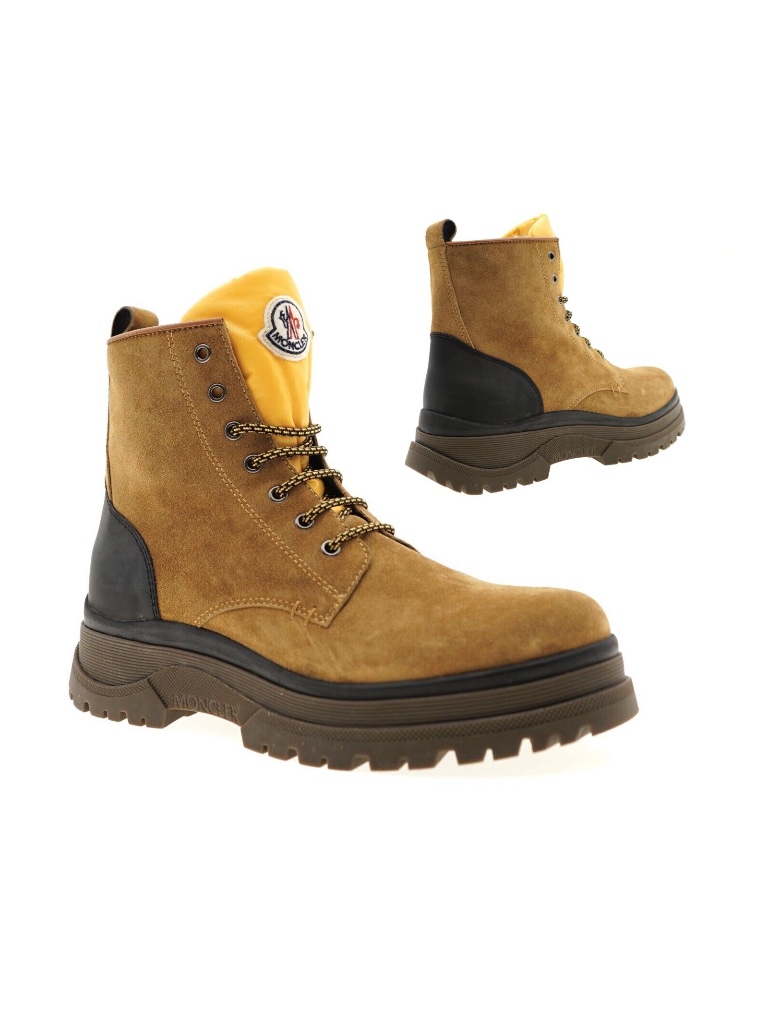 Moncler Men Ulysse Hiking Boots Brown Size 11 New